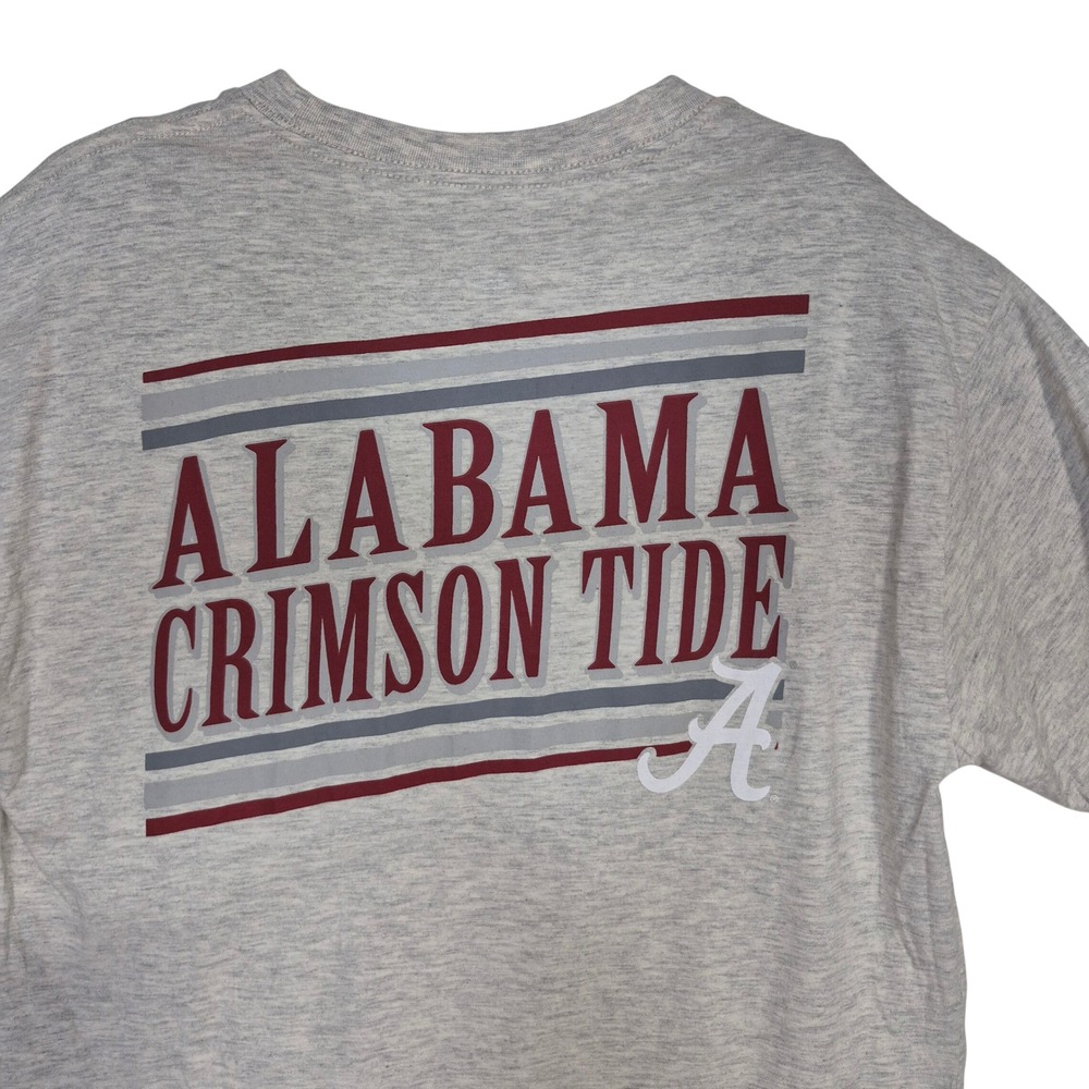 Champion Alabama Crimson Tide Mens M Gray Pocket T-Shirt Collegiate Streetwear